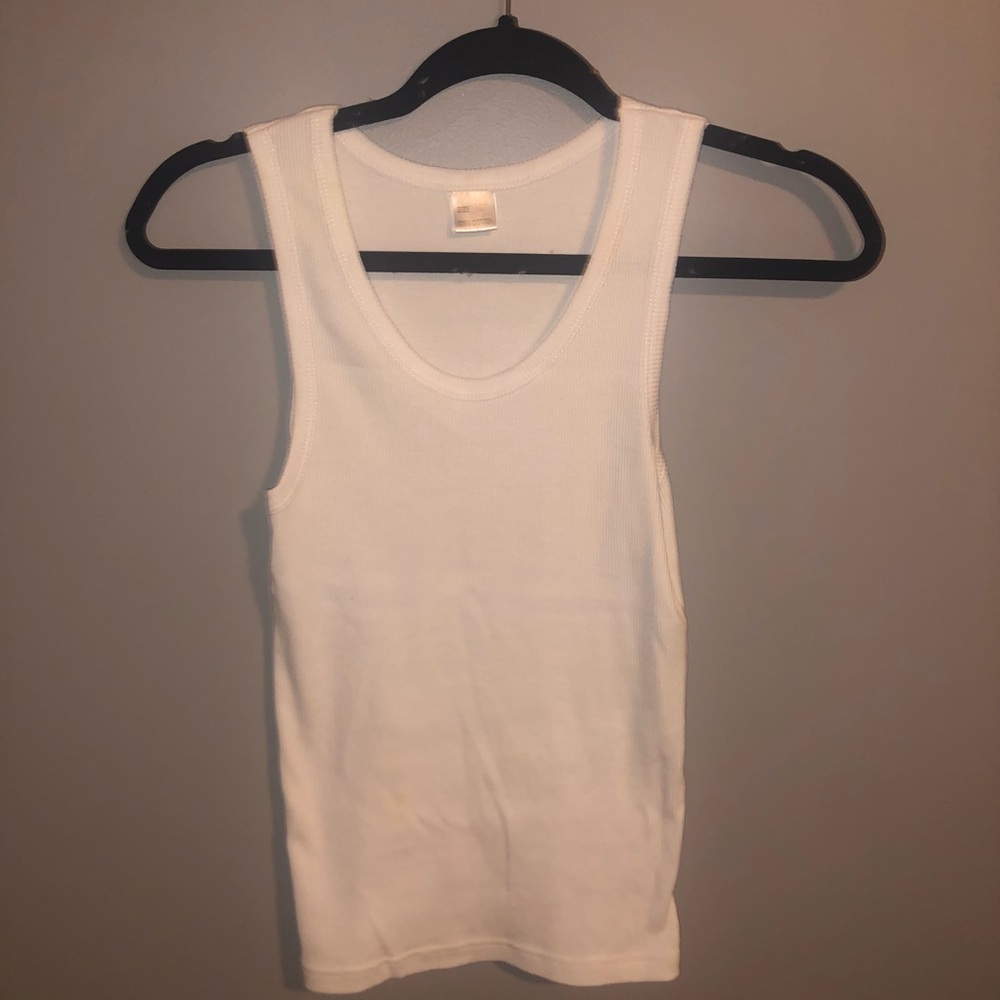 white gray purple and green tank tops